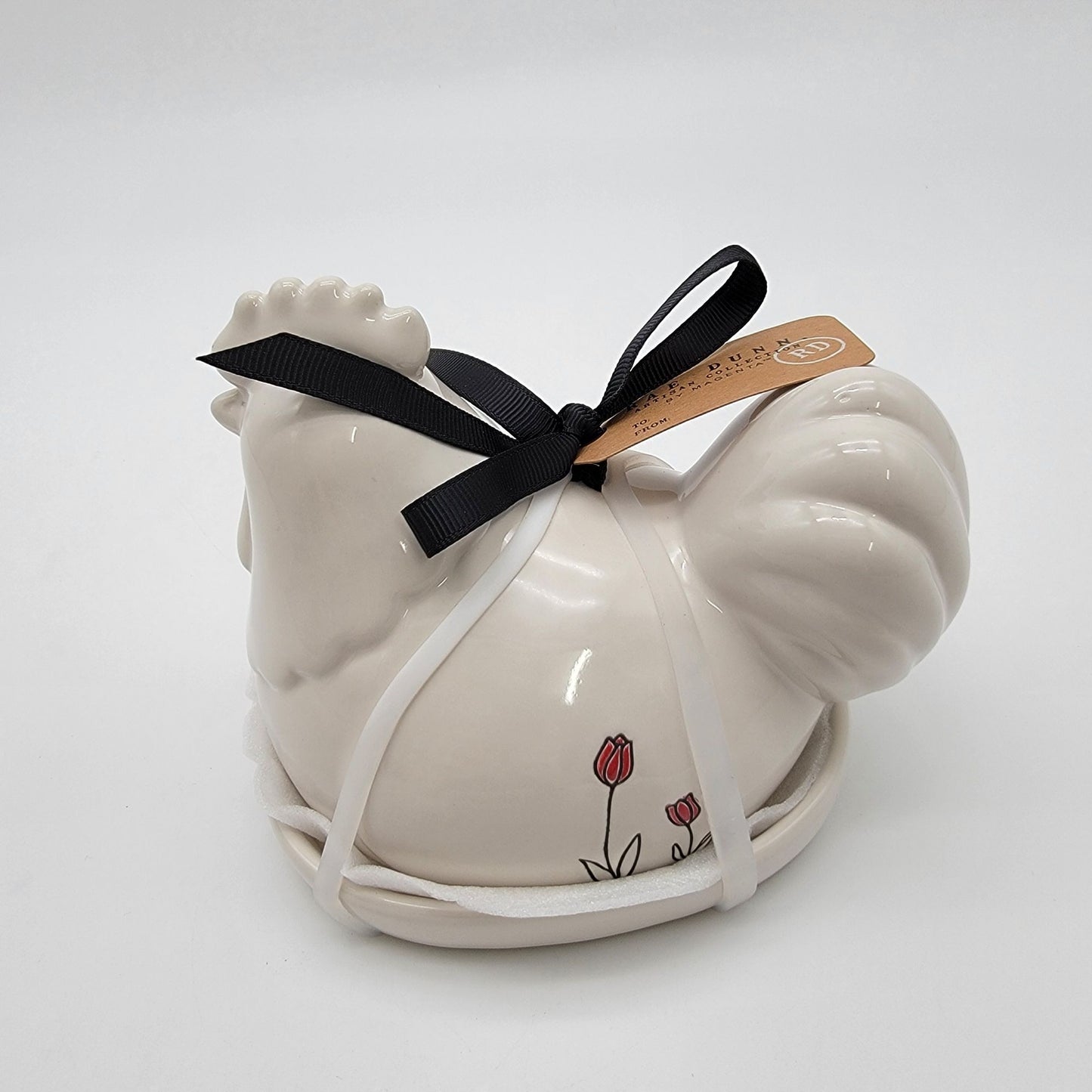 Rae Dunn Chicken Hen Butter Dish Artisan Collection  - NEW