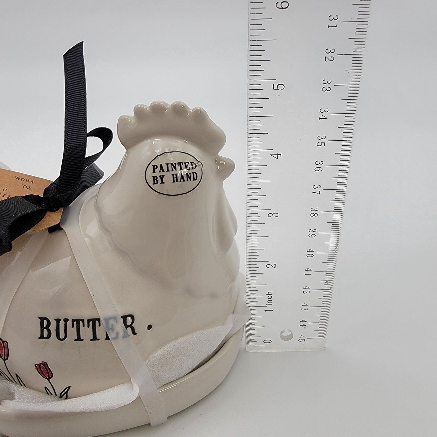 Rae Dunn Chicken Hen Butter Dish Artisan Collection  - NEW