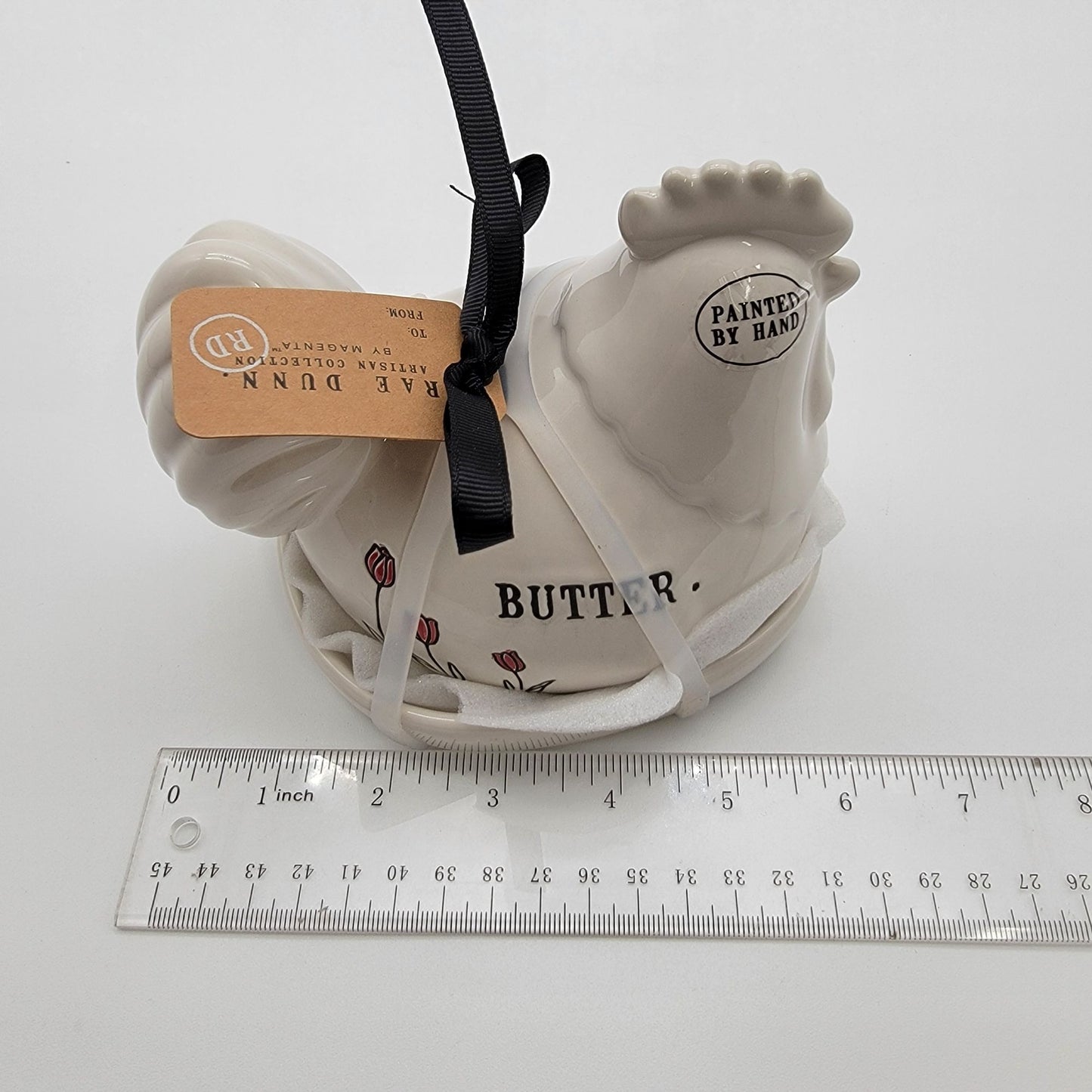 Rae Dunn Chicken Hen Butter Dish Artisan Collection  - NEW