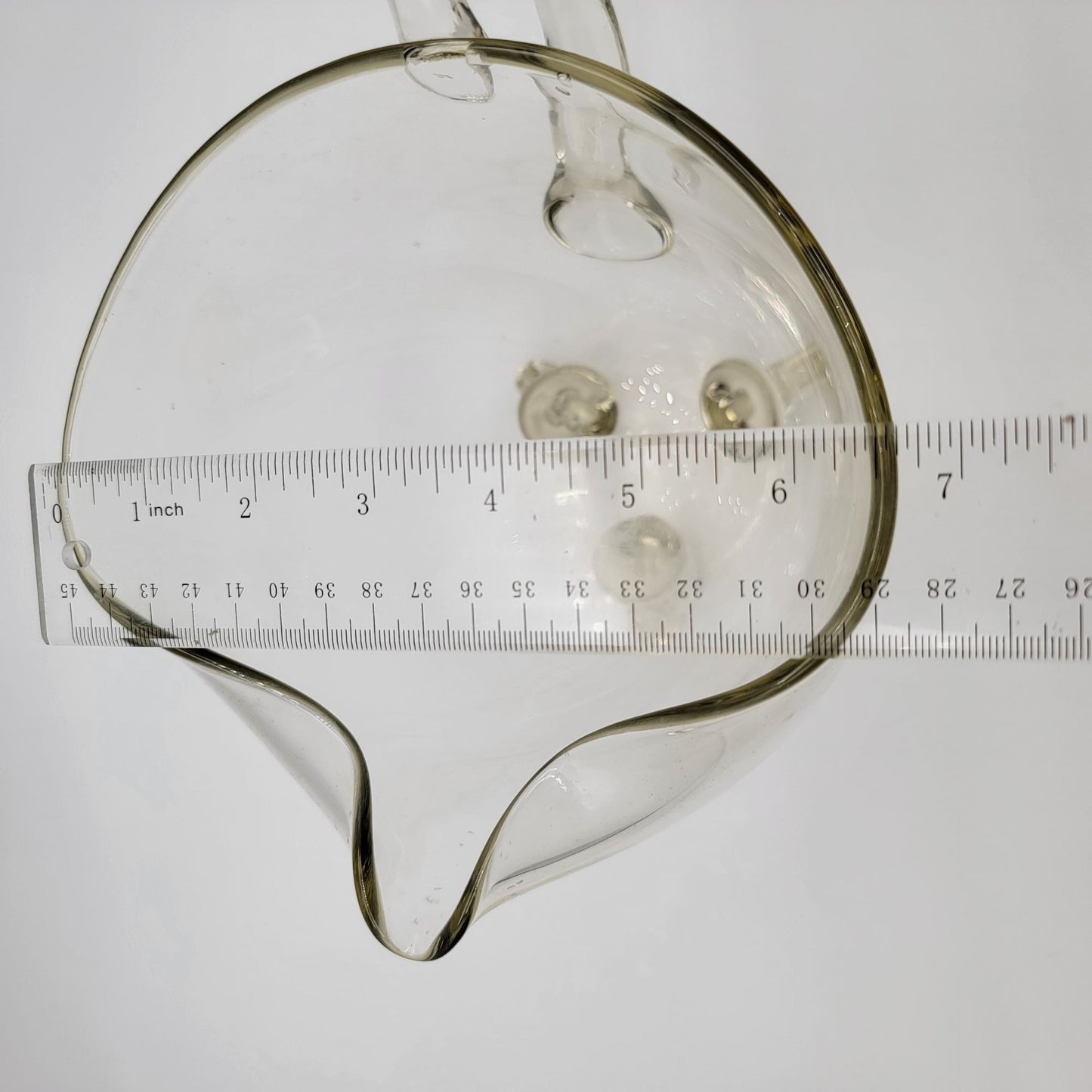 Vintage Krosnos Kimberly Footed Glass Pitcher Made in Poland