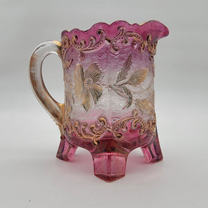 EAPG US Glass Co. Floradora Bohemian Footed Creamer