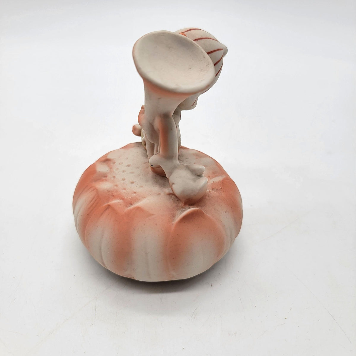 1960s UCTCI Adorable Freckled Girl With Horn Music Box