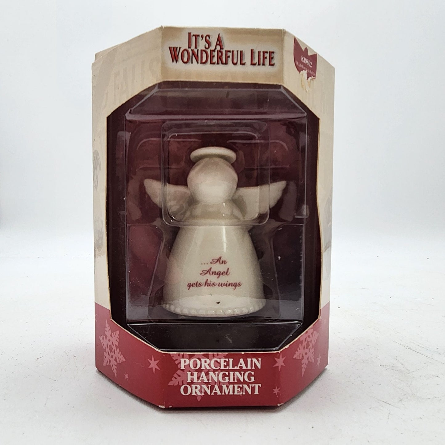 Its A Wonderful Life Porcelain Angel Hanging Ornament Angel Gets Its Wings