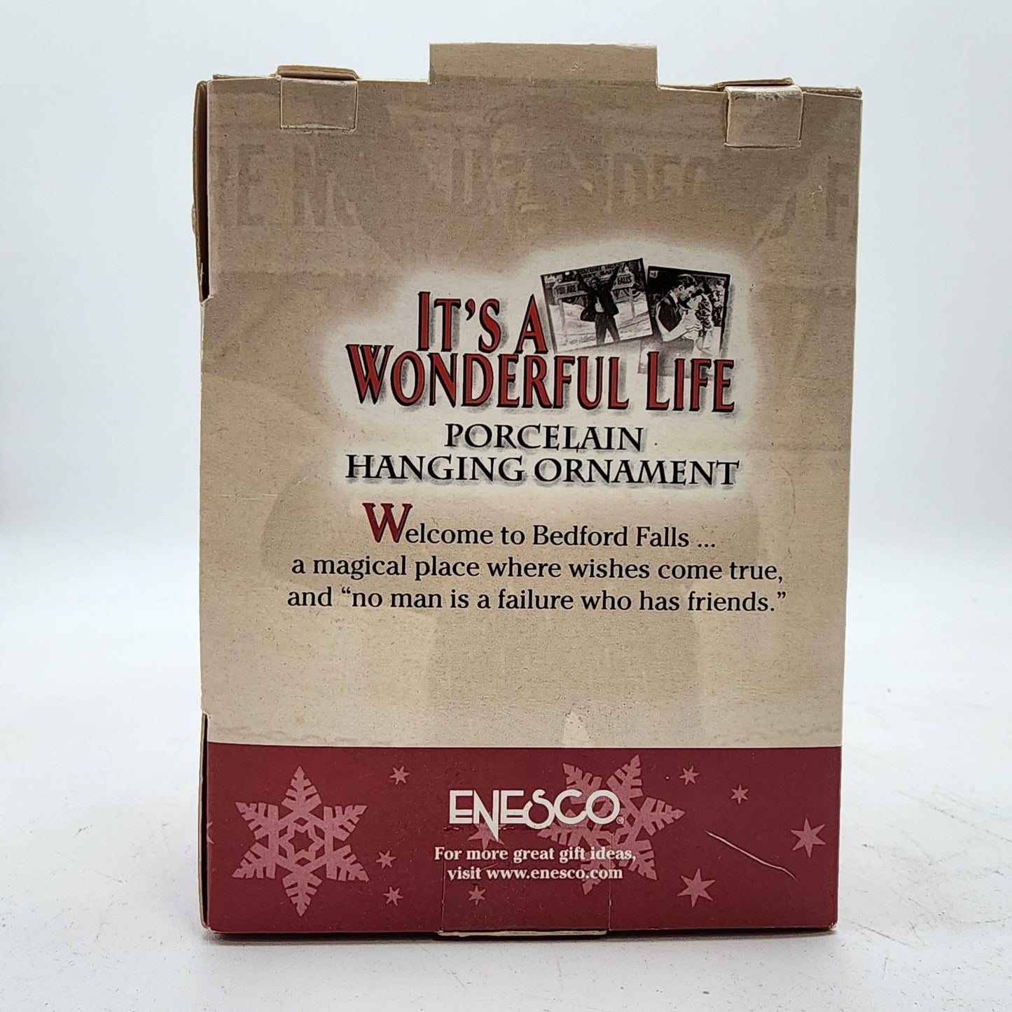 Its A Wonderful Life Porcelain Angel Hanging Ornament Angel Gets Its Wings