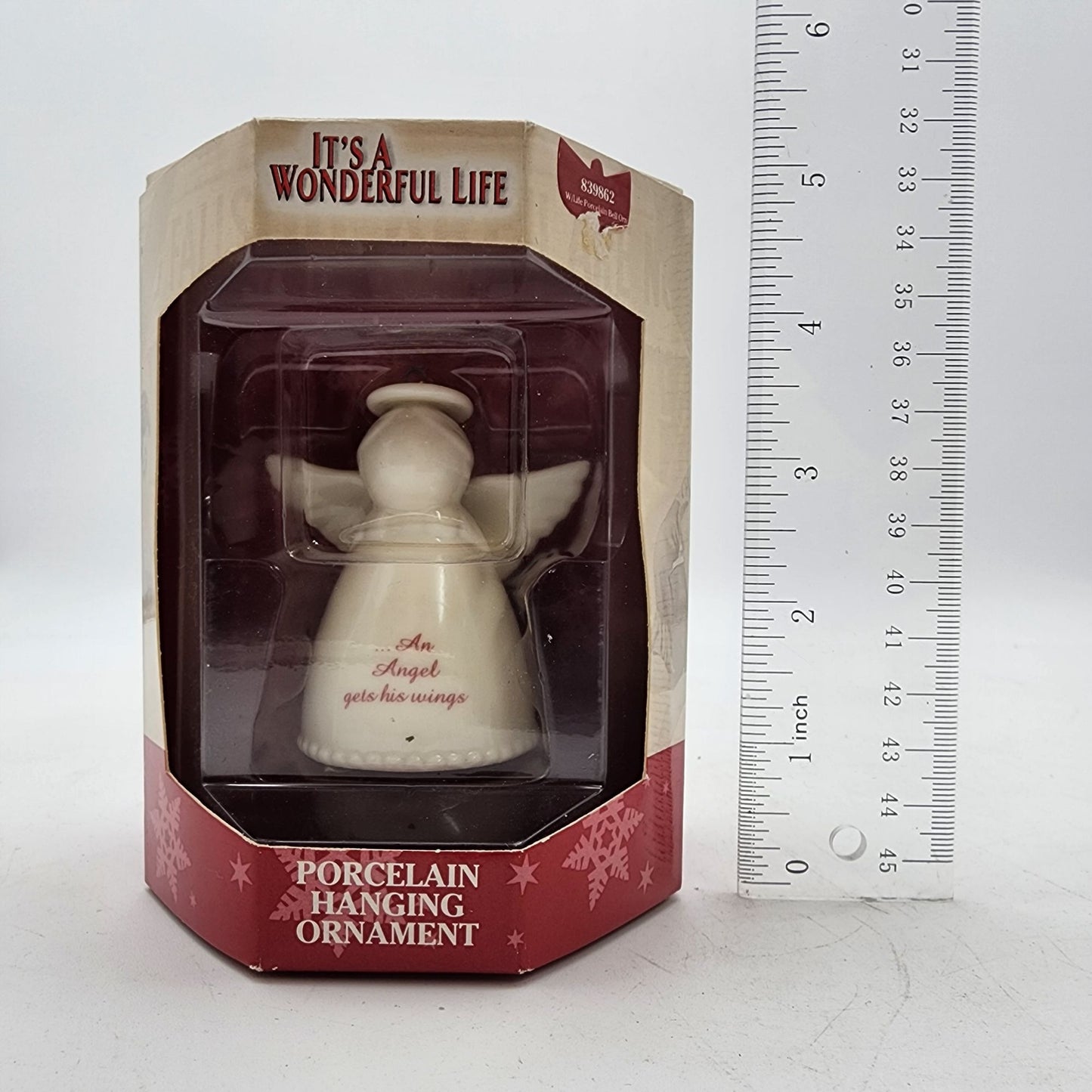 Its A Wonderful Life Porcelain Angel Hanging Ornament Angel Gets Its Wings