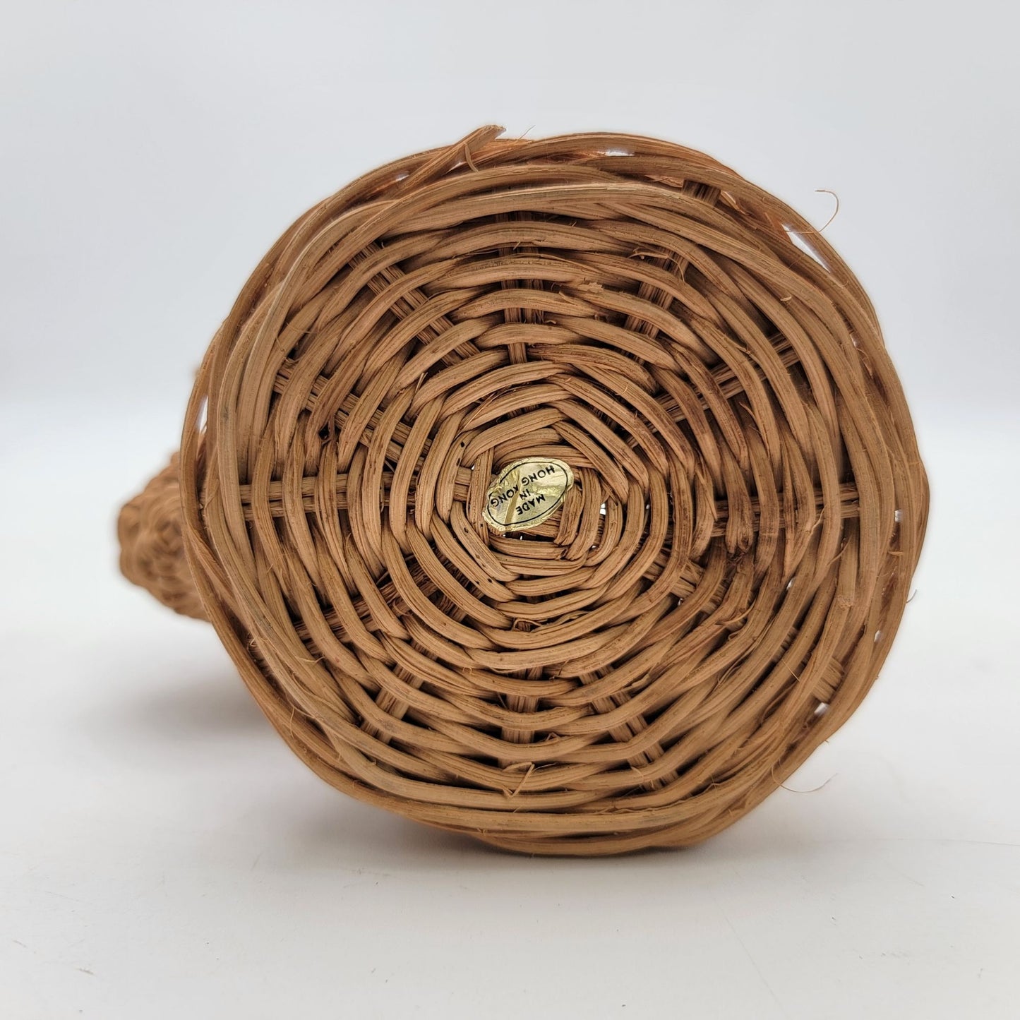 Vintage Wicker Dog Head Shaped Basket