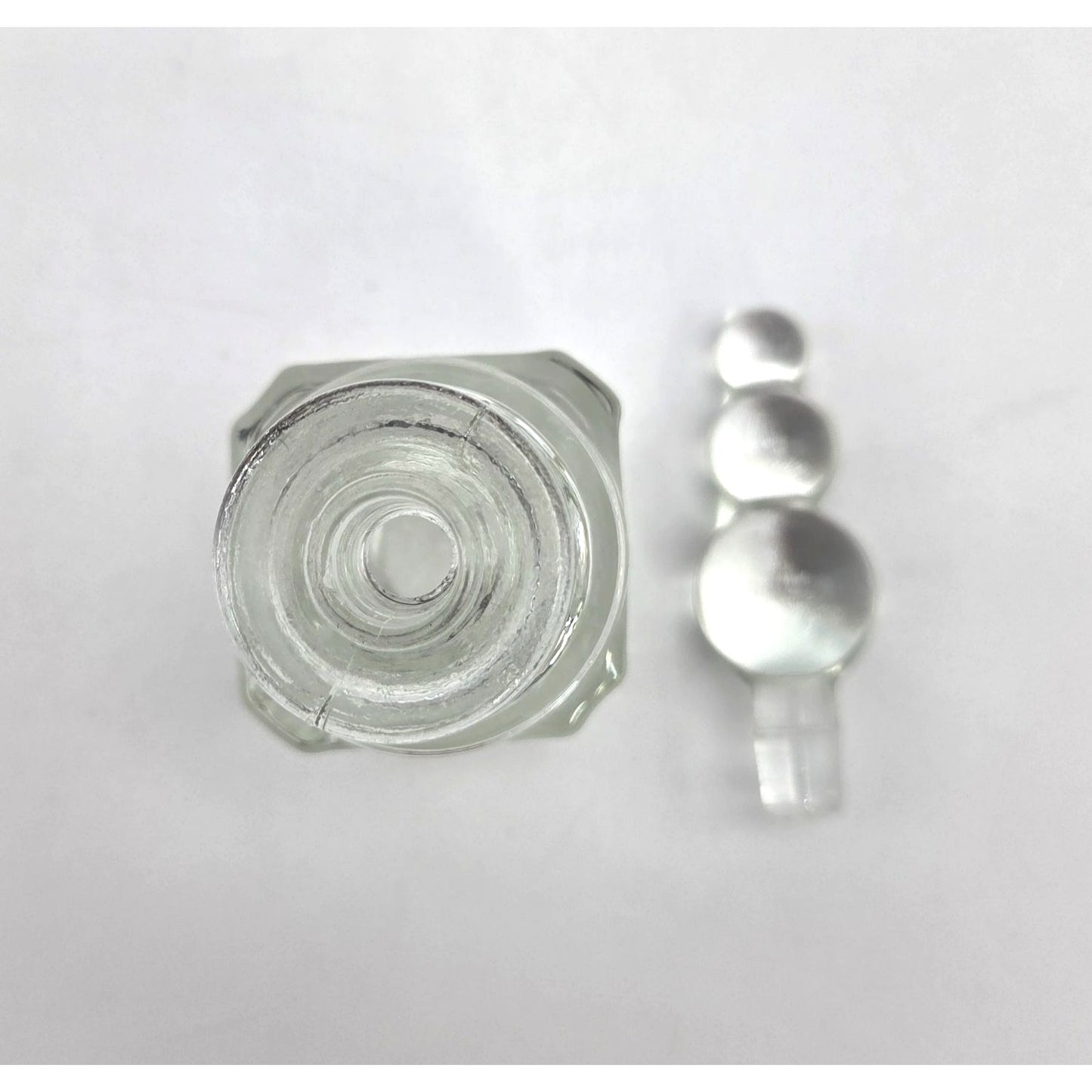Vintage Art Deco Tower Glass Perfume Bottle