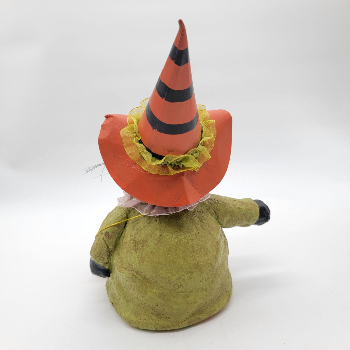 Candy Corn Lane Black Cat Paper Mache Halloween Decor