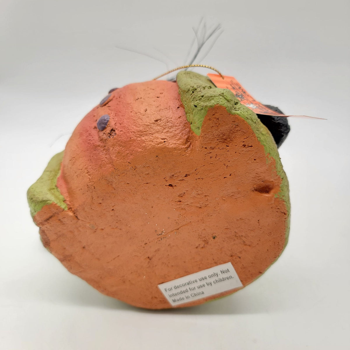 Candy Corn Lane Black Cat Paper Mache Halloween Decor
