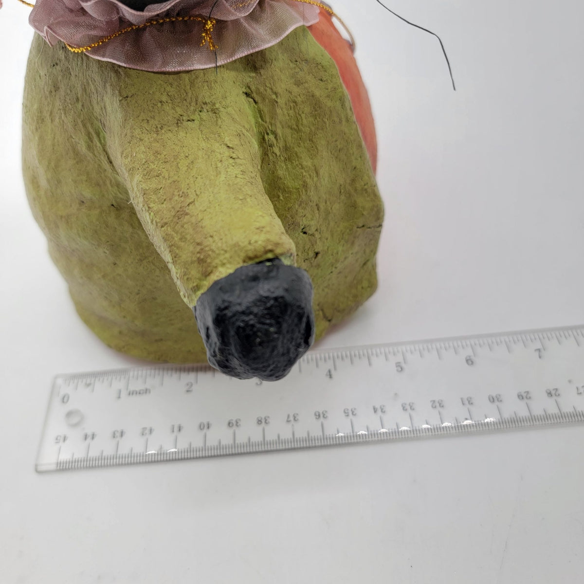 Candy Corn Lane Black Cat Paper Mache Halloween Decor