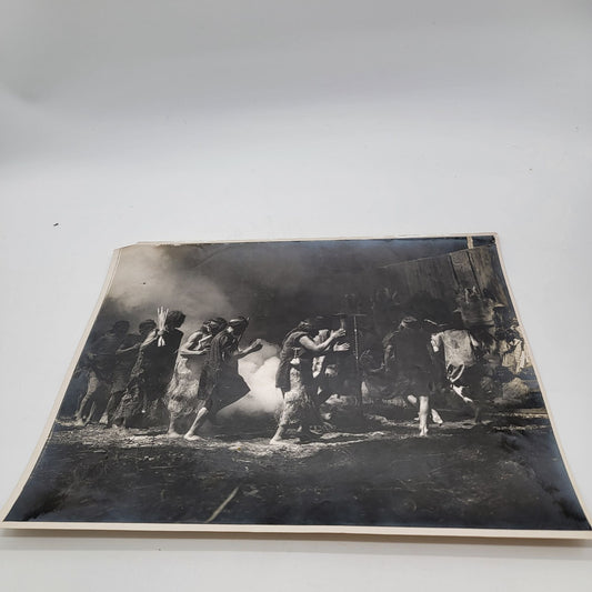 Edward S Curtis Ceremonial Dance Qagyuhl People Mid-Century Exhibition or Estate Darkroom Reprint (1950s–1980s)