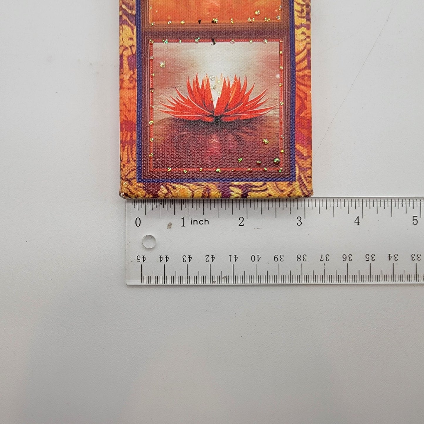 Chakra Meditation Lotus Flower Vertical Wall Art Print Signed