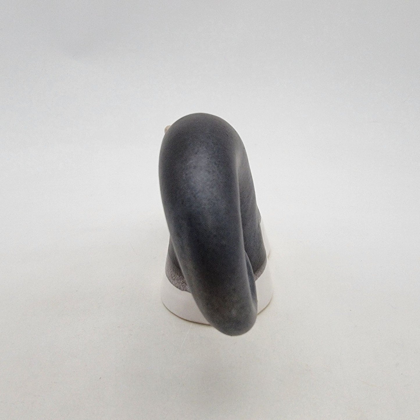 Quirky Curly Tail Cat Art Pottery Sculpture