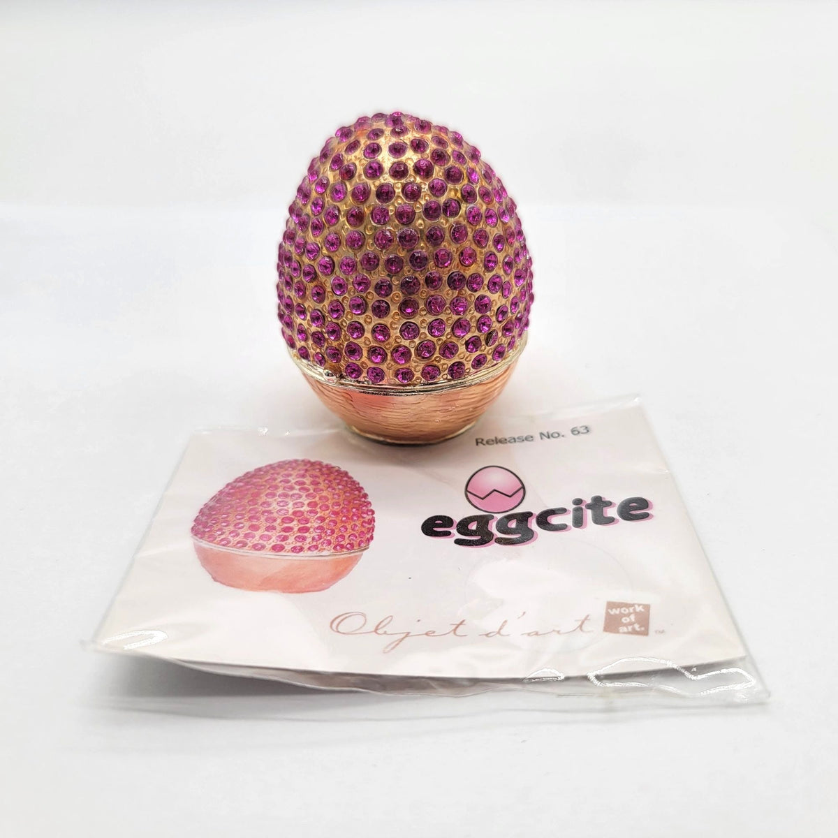 Objet D'Art Eggcite Faberge Style Egg Trinket Box Artform No. 63