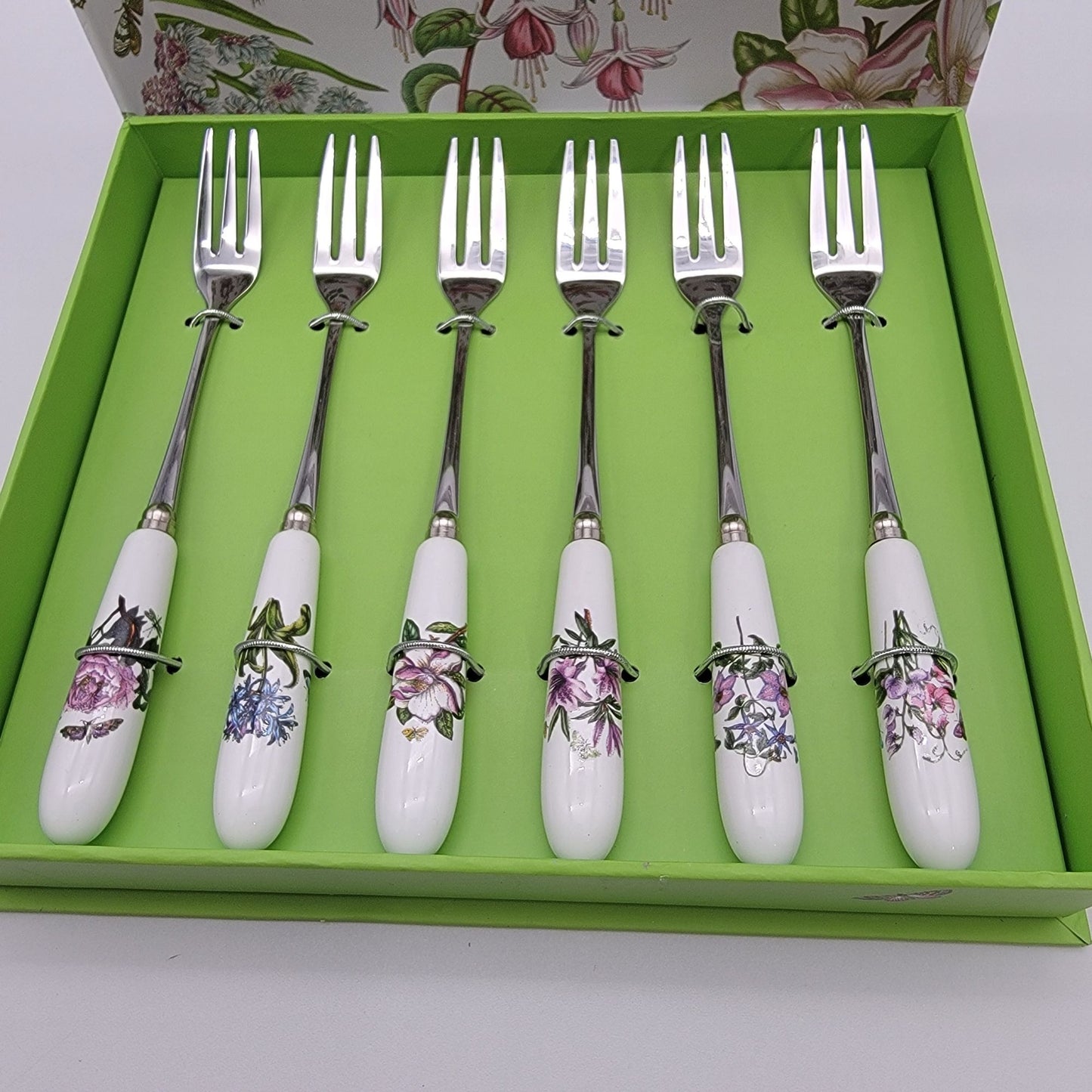 Portmeirion Botanic Garden Pastry Forks Set Of 6