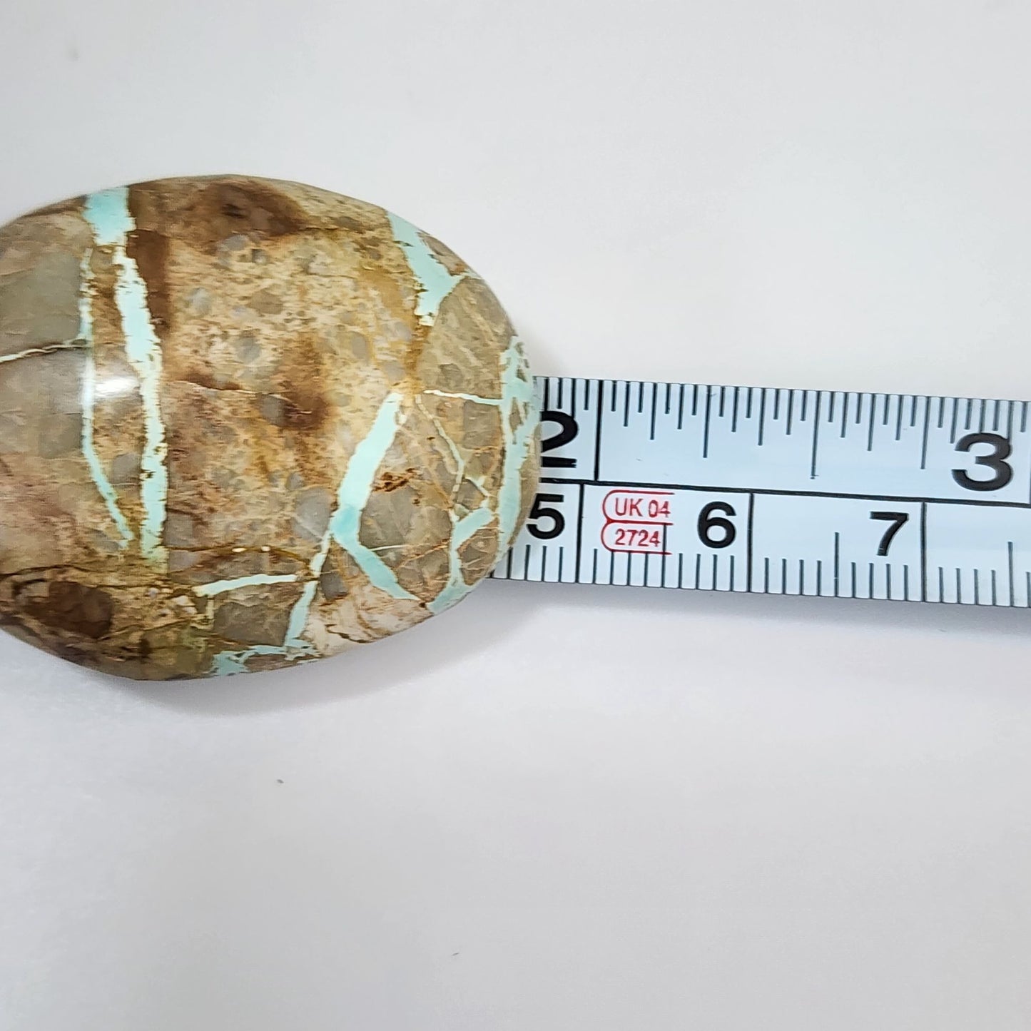 Artisan Royston Turquoise Gemstone Stone Oval Pendant