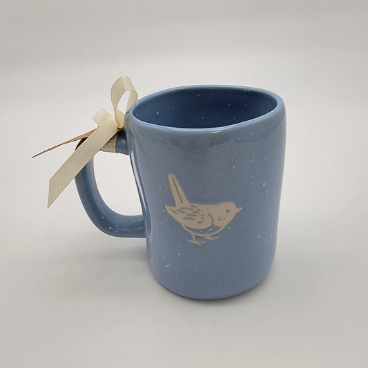 Rae Dunn Blue CHIRP Bird Mug Artisan Collection  - NEW
