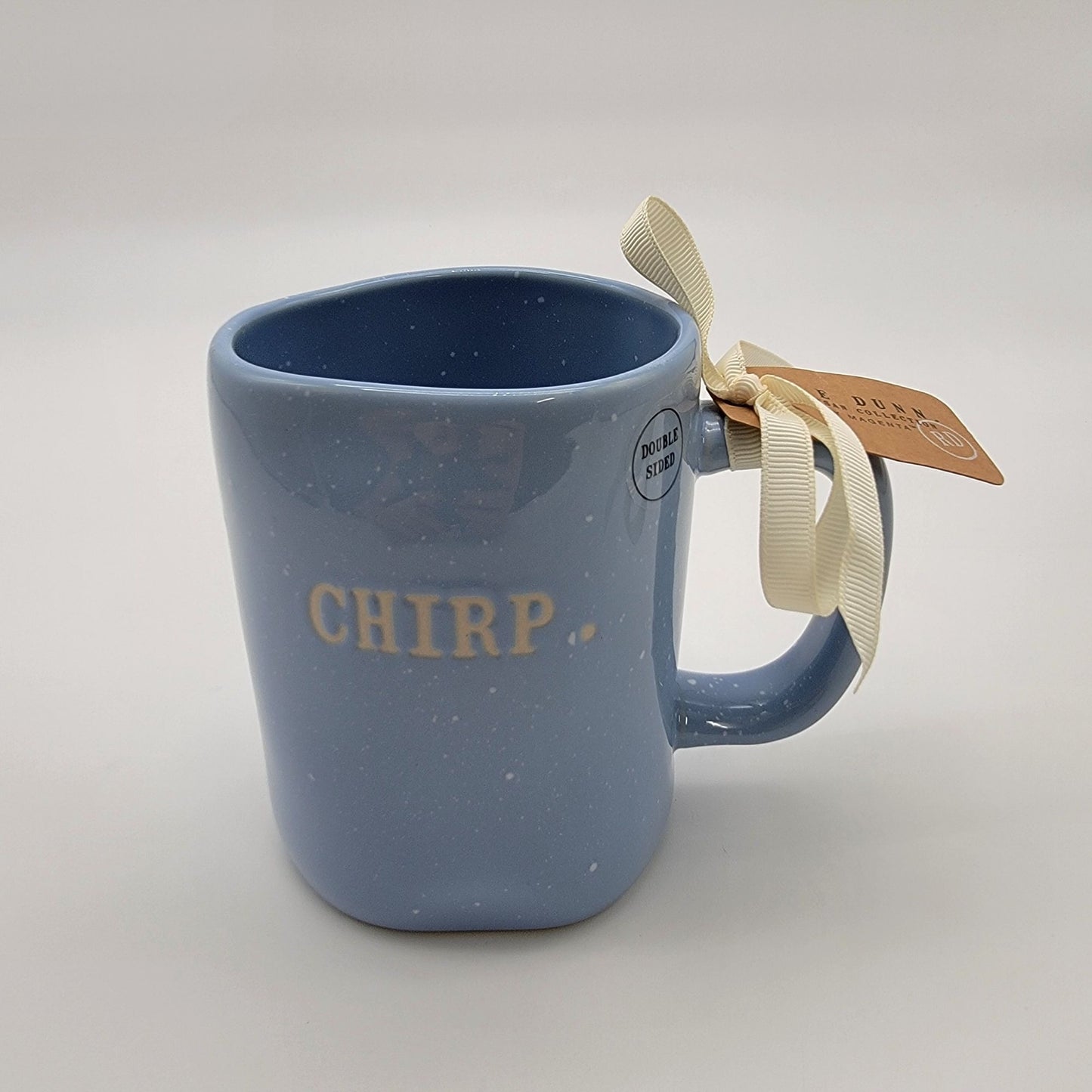 Rae Dunn Blue CHIRP Bird Mug Artisan Collection  - NEW