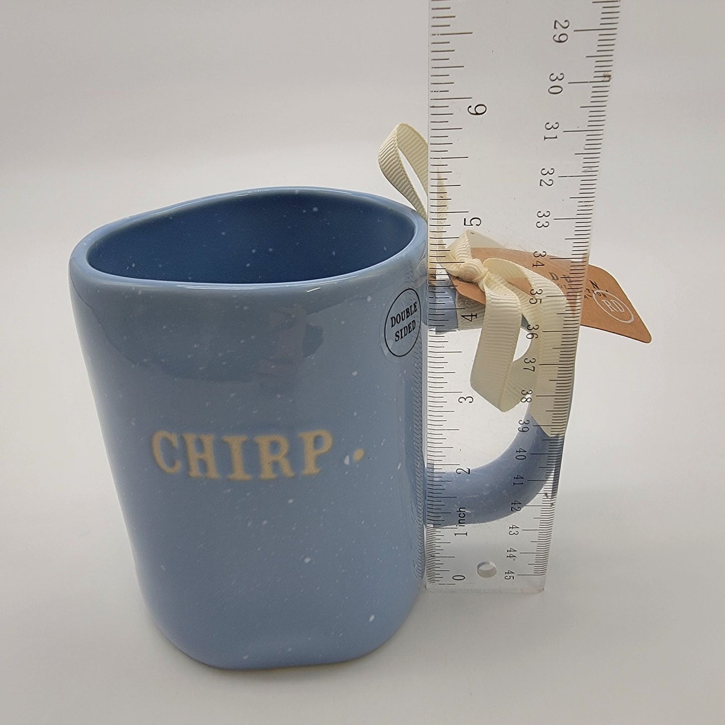 Rae Dunn Blue CHIRP Bird Mug Artisan Collection  - NEW