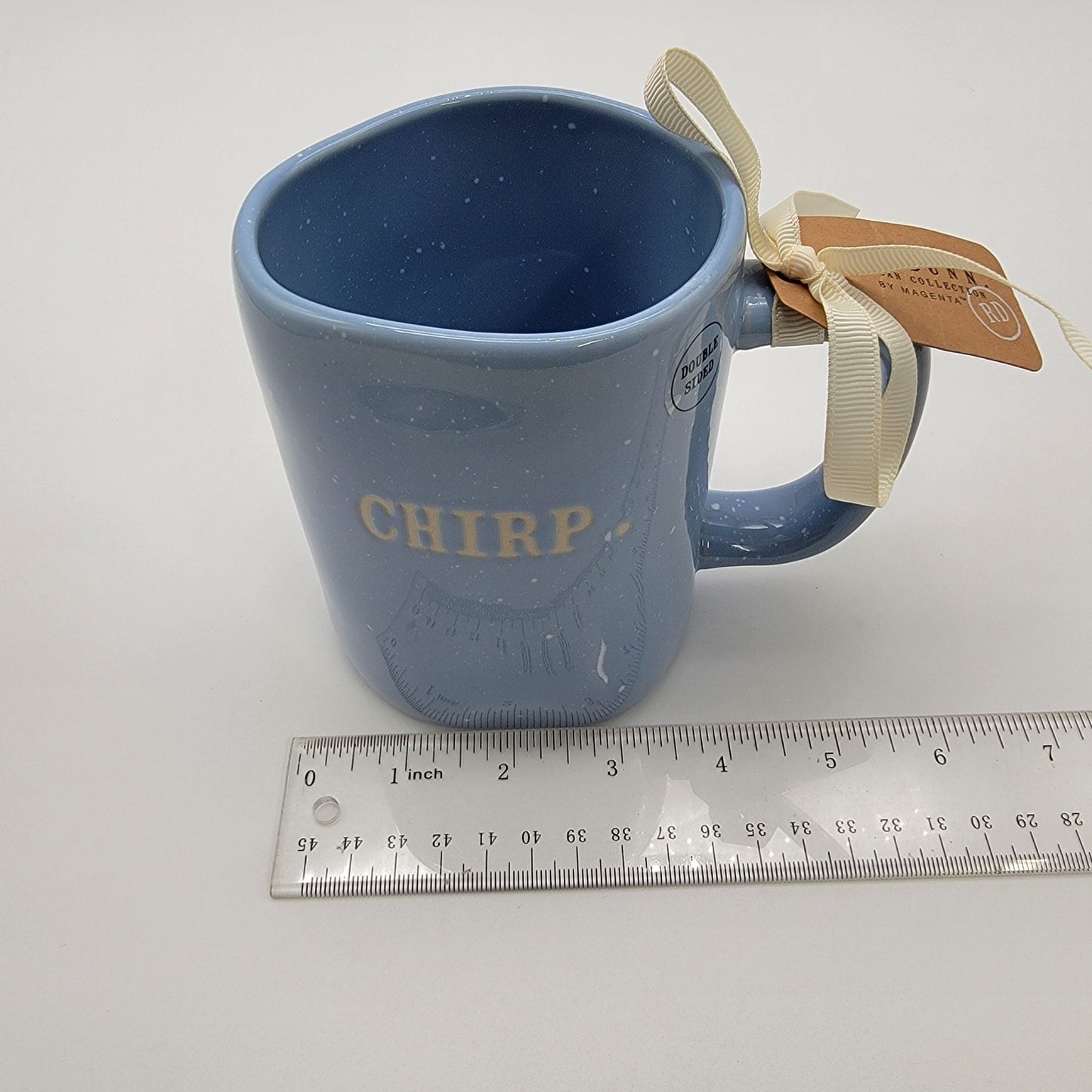 Rae Dunn Blue CHIRP Bird Mug Artisan Collection  - NEW