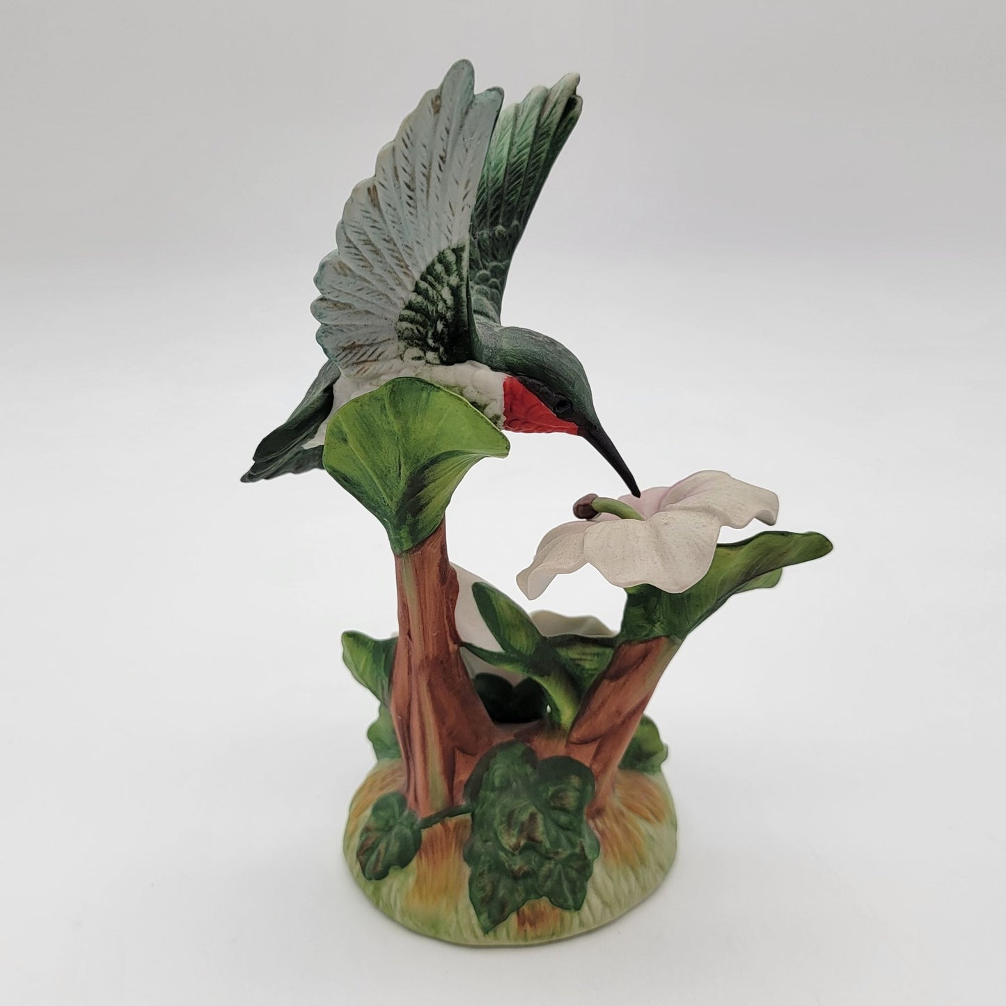Gallery Originals Ruby Throat Hummingbird Porcelain Figurine