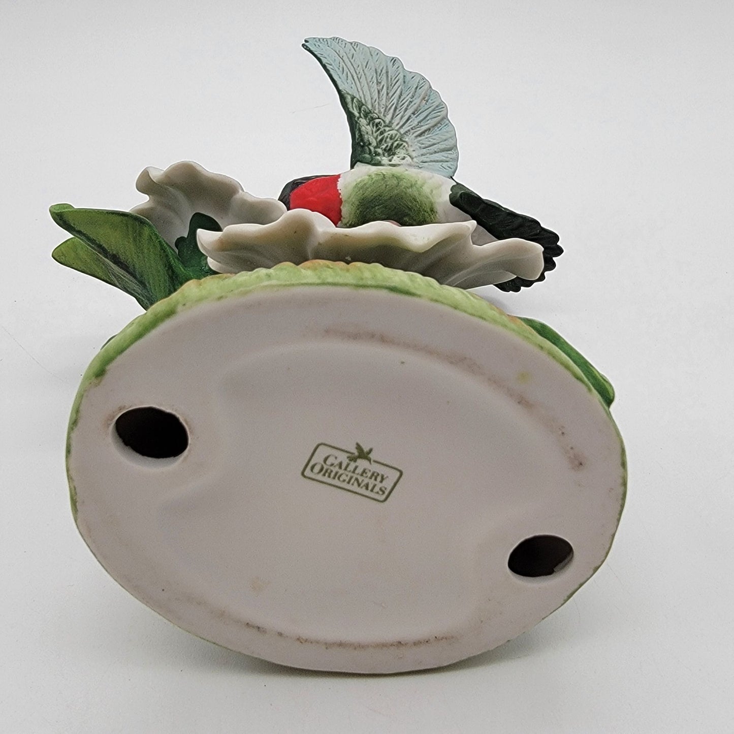 Gallery Originals Ruby Throat Hummingbird Porcelain Figurine