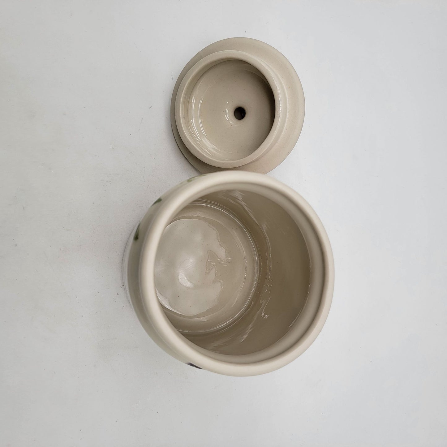 Vintage Hartstone Pottery "Farmers Market" Cannister With Lid