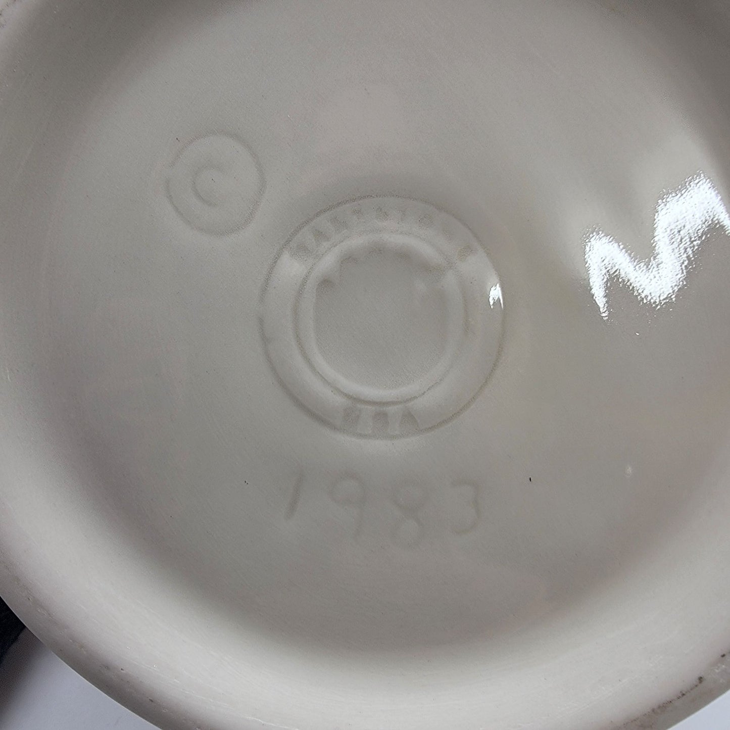 Vintage Hartstone Pottery "Farmers Market" Cannister With Lid