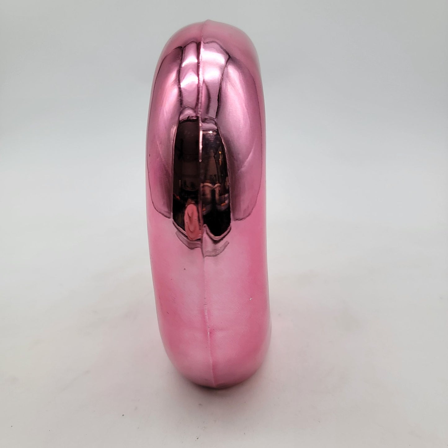 Metallic Pink Balloon Letter D Decorative Art