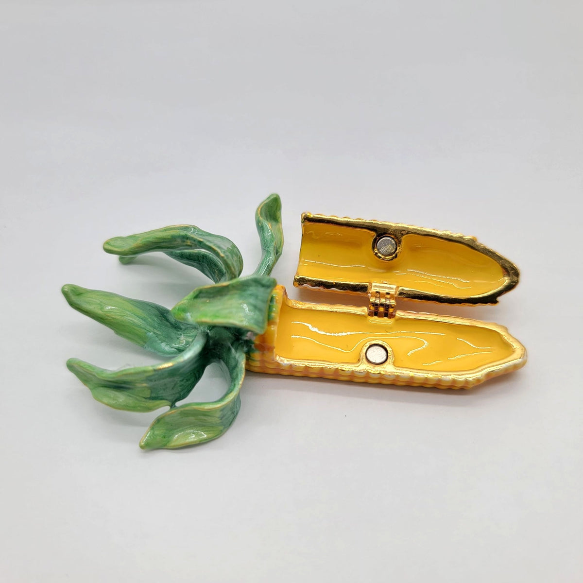 Objet D’Art Maize Corn Trinket Box  No. 117