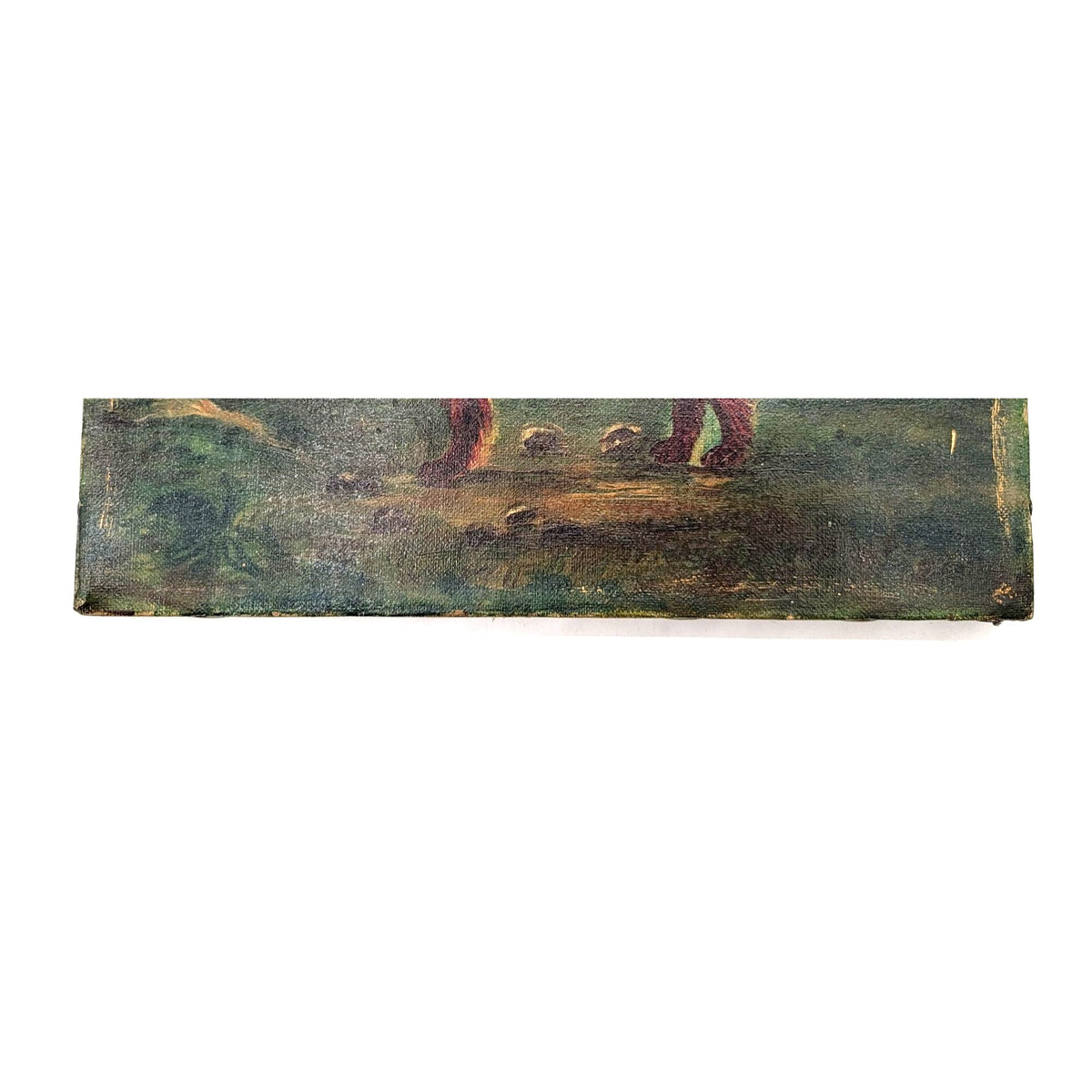 19th C Original Oil Painting Hunting Dog Irish Setter