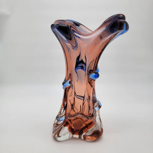 Mstisov Glassworks Czech Art Glass Vase Niagara Collection by Frantisek Zemek