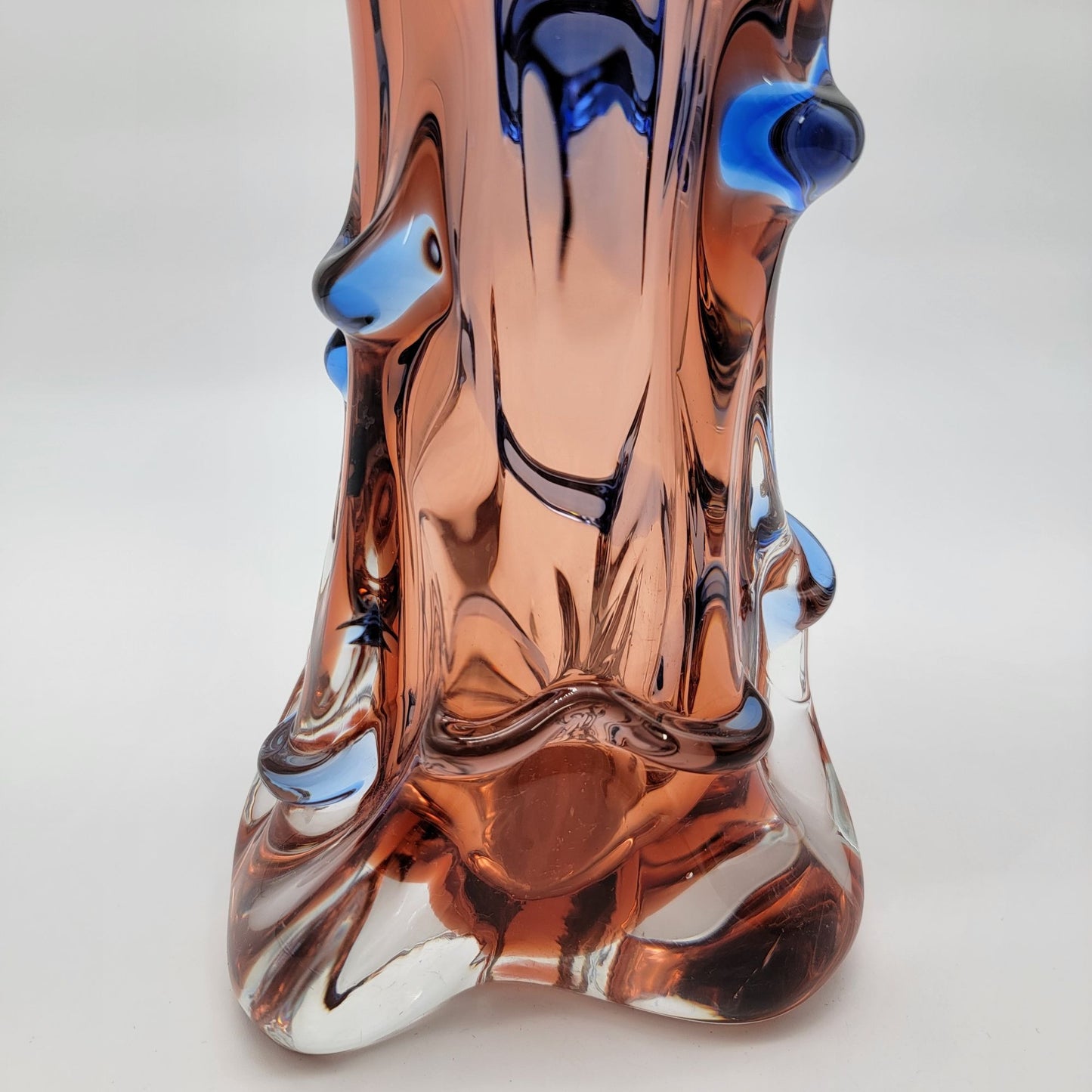 Mstisov Glassworks Czech Art Glass Vase Niagara Collection by Frantisek Zemek