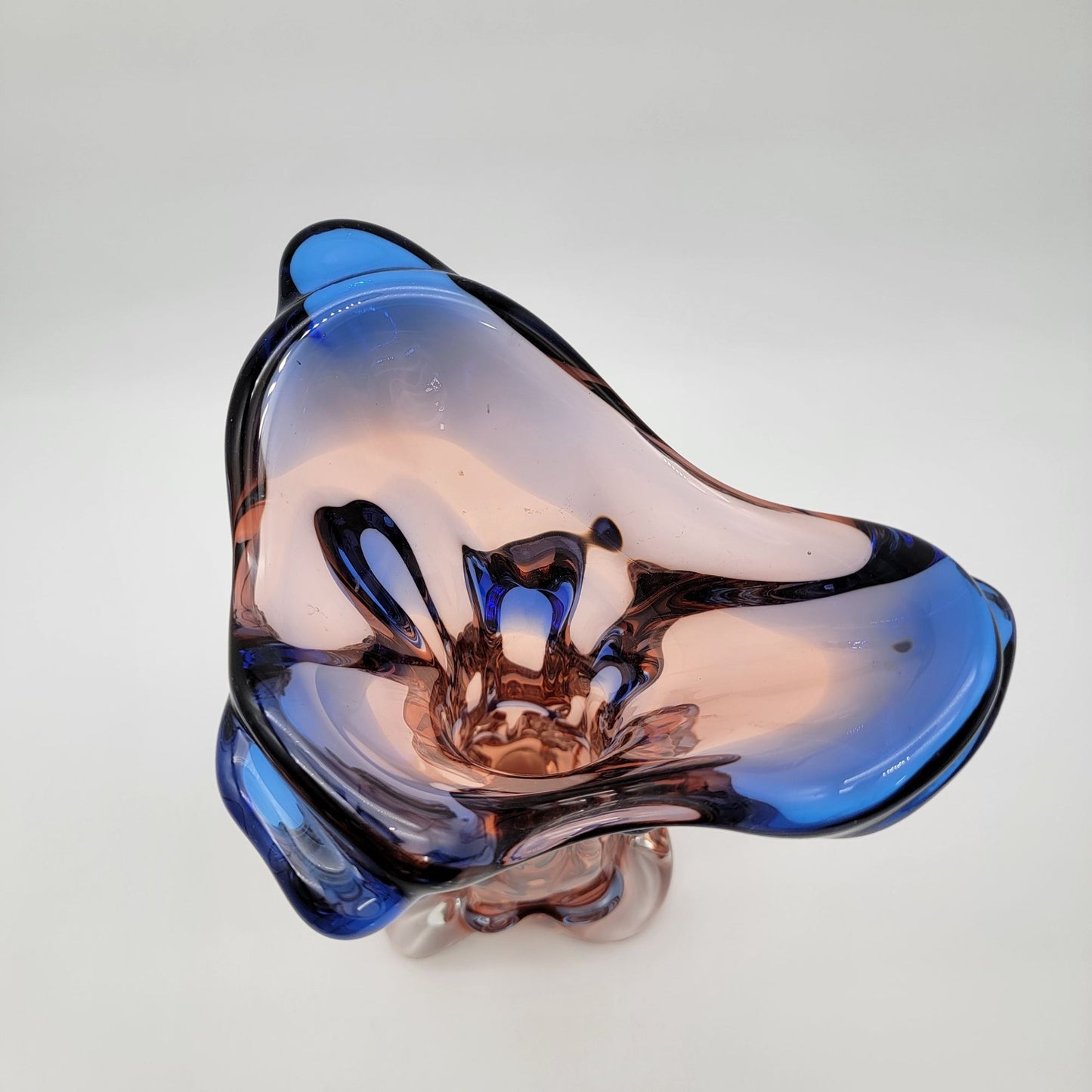 Mstisov Glassworks Czech Art Glass Vase Niagara Collection by Frantisek Zemek
