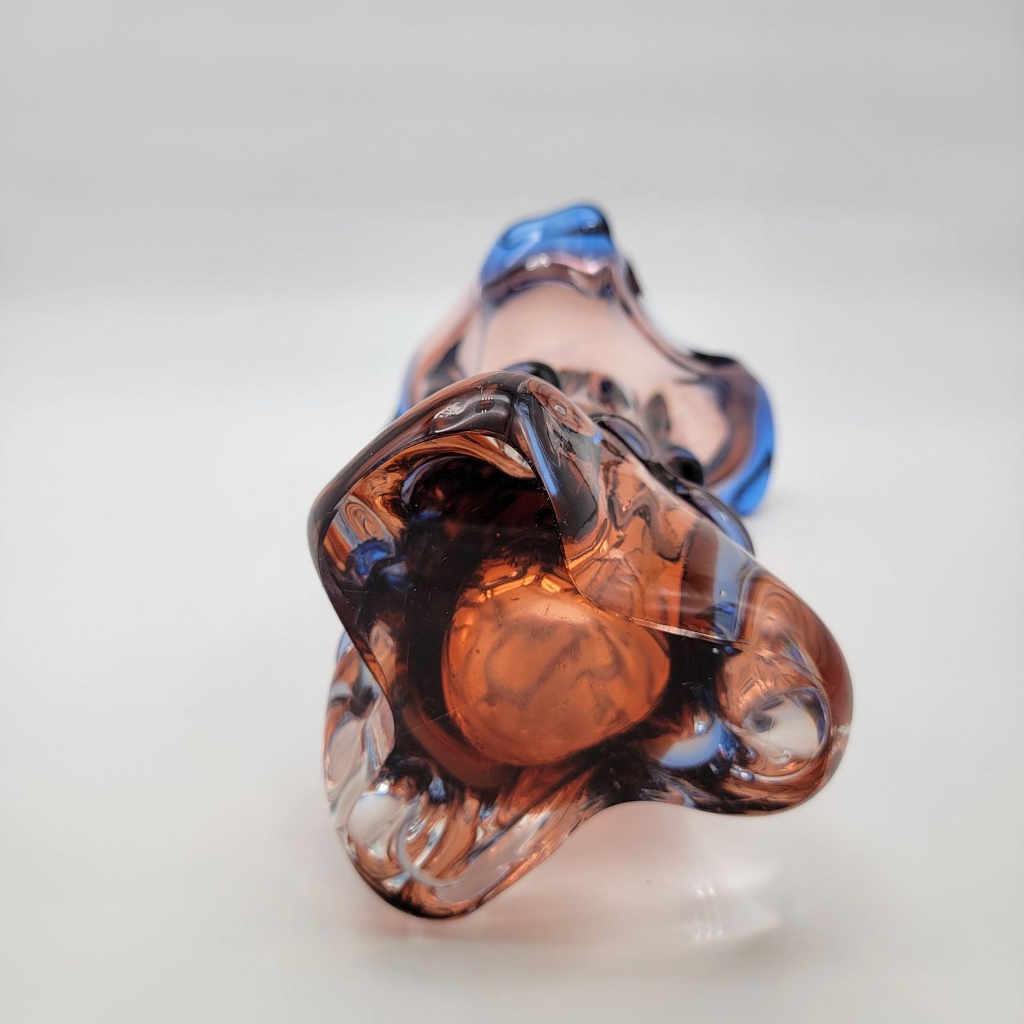 Mstisov Glassworks Czech Art Glass Vase Niagara Collection by Frantisek Zemek