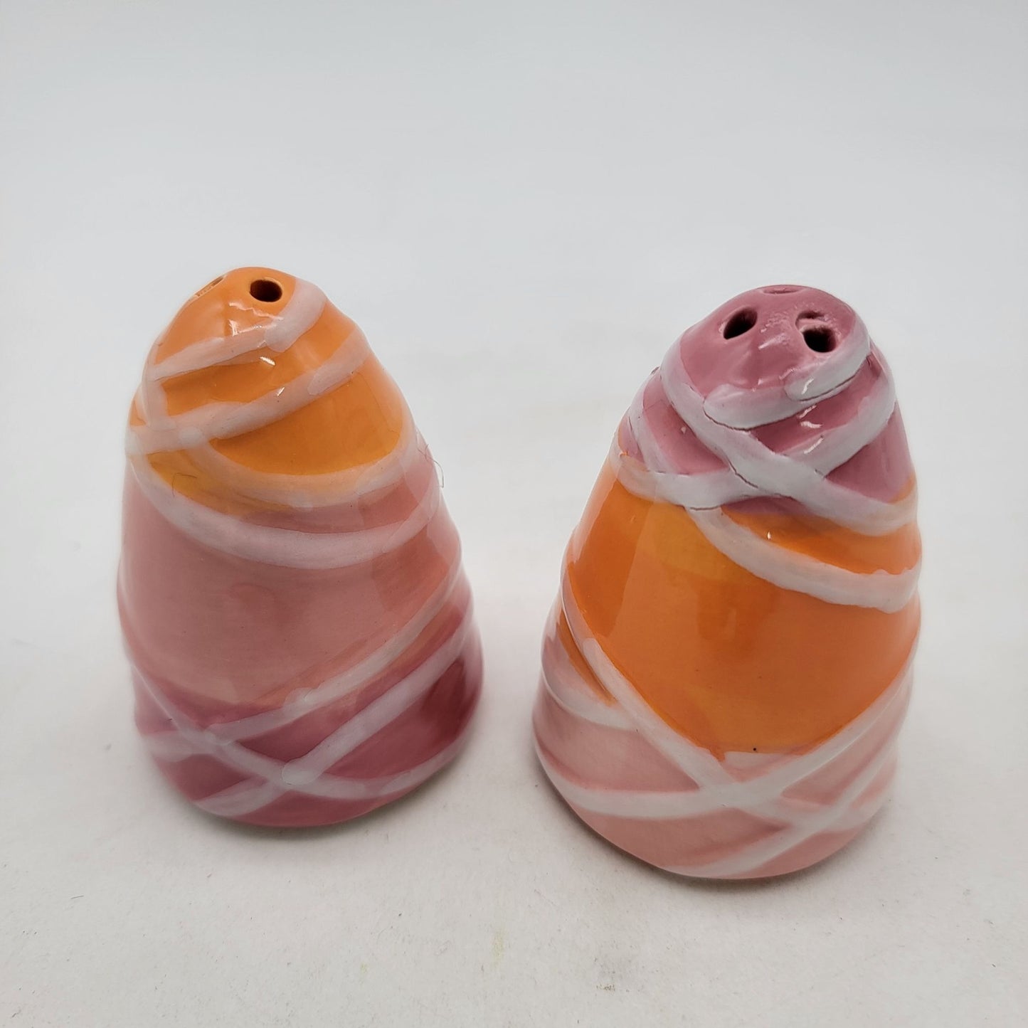 Halloween Mummy Candy Corn Salt & Pepper Shaker Set By Bklyn Steel