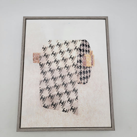 Stupell Industries Fashion Designer Toilet Paper Chanel Wall Art