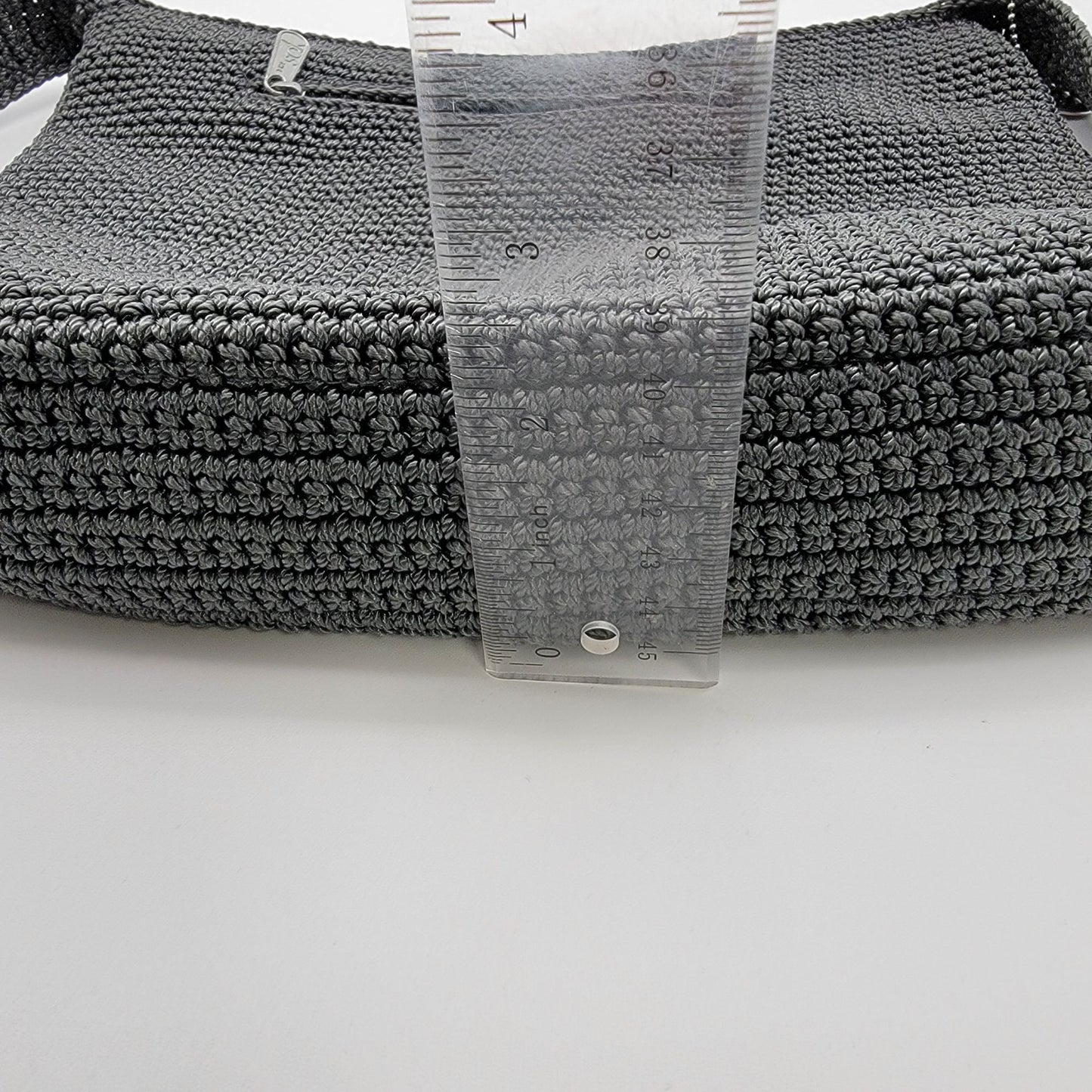 the sak Crocheted Gray Shoulder Bag Purse