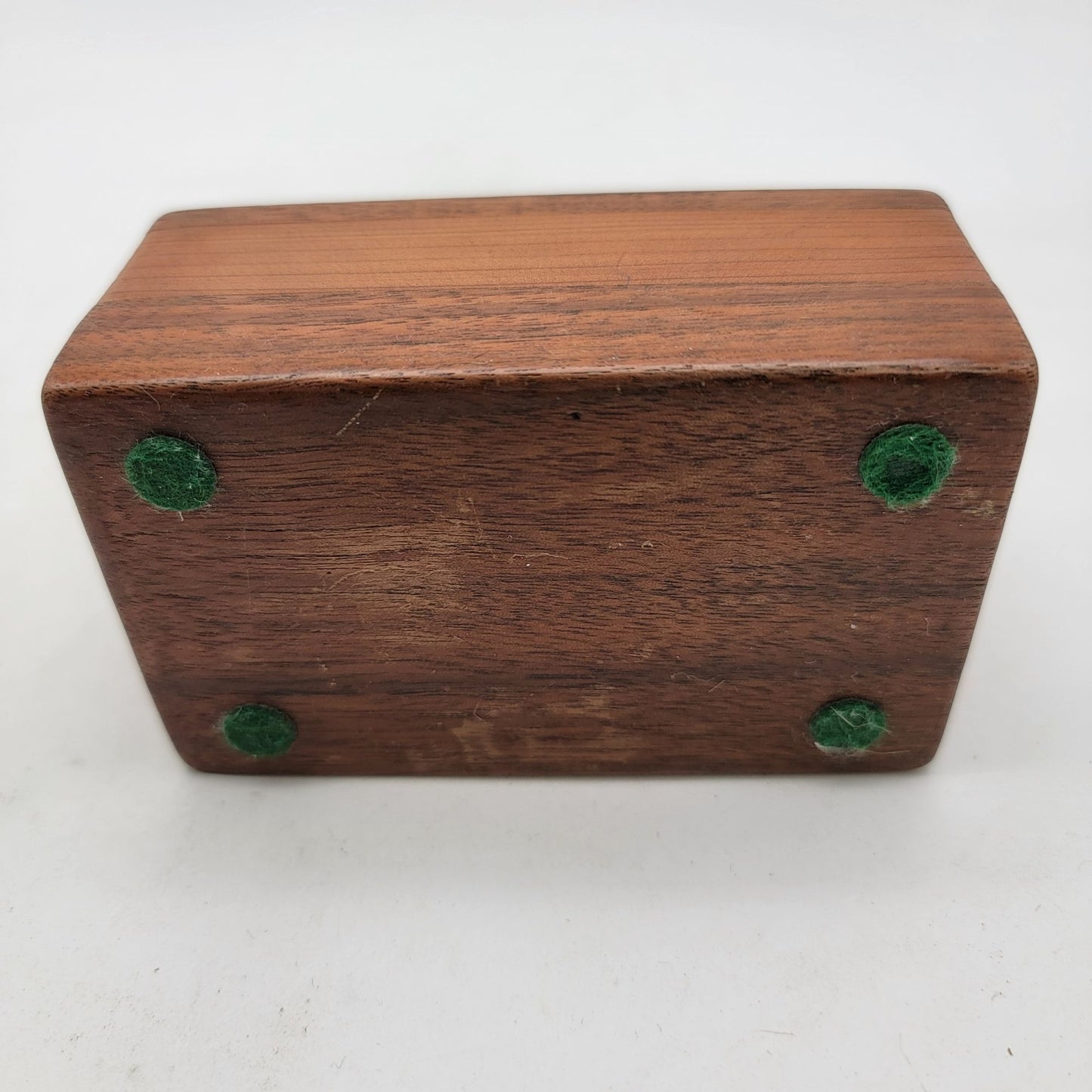Vintage Handcrafted Wooden Three-Hole Pencil Holder