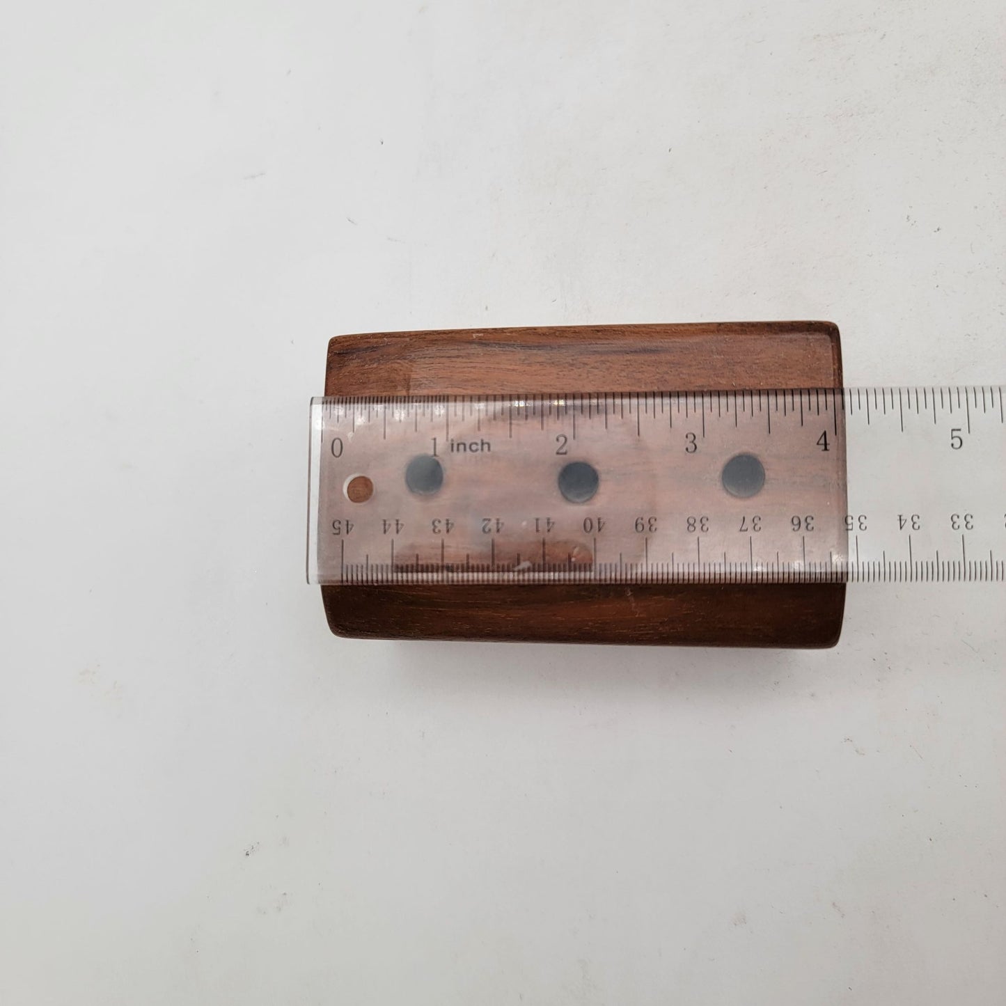 Vintage Handcrafted Wooden Three-Hole Pencil Holder