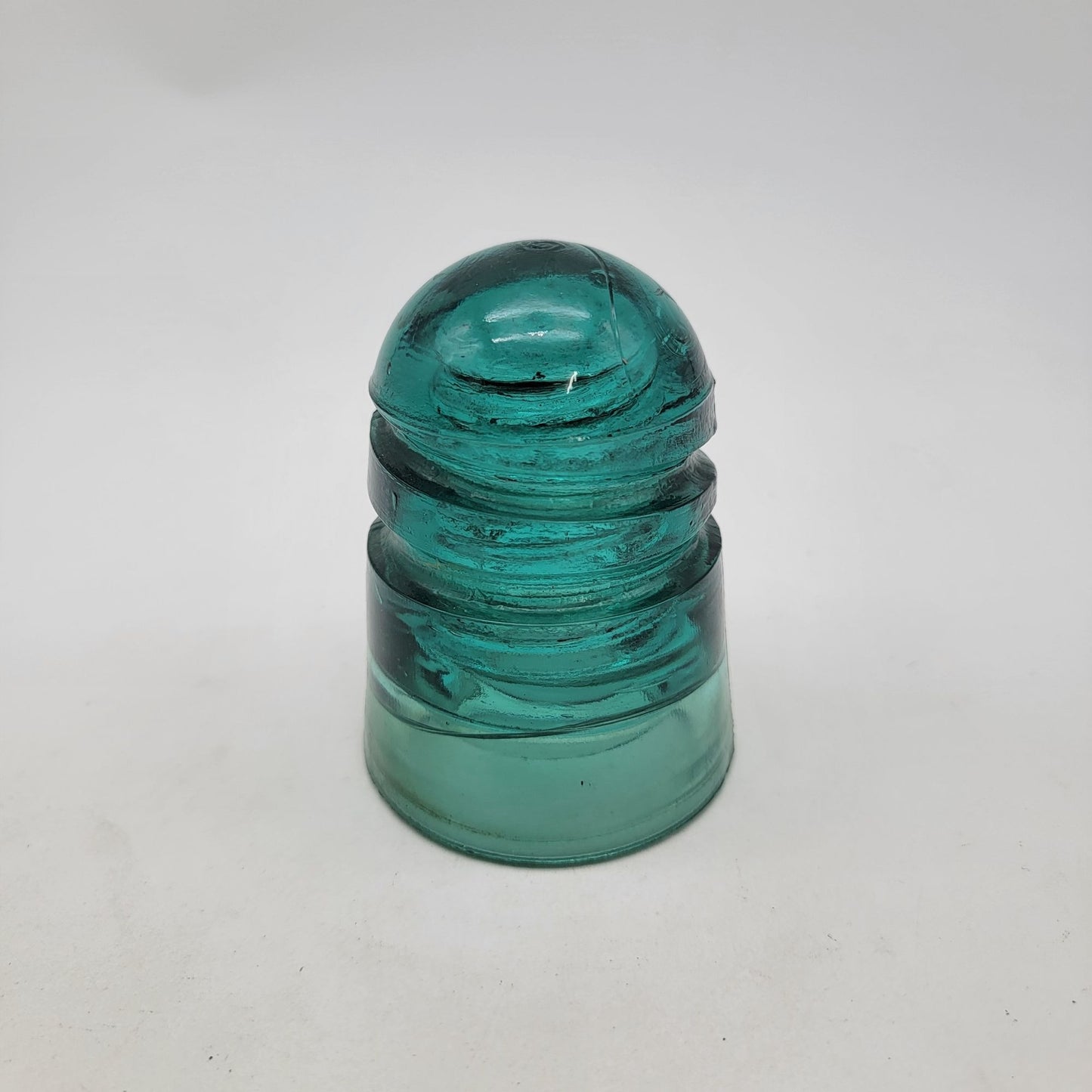 Antique 1907 Teal Glass Insulator CD 147