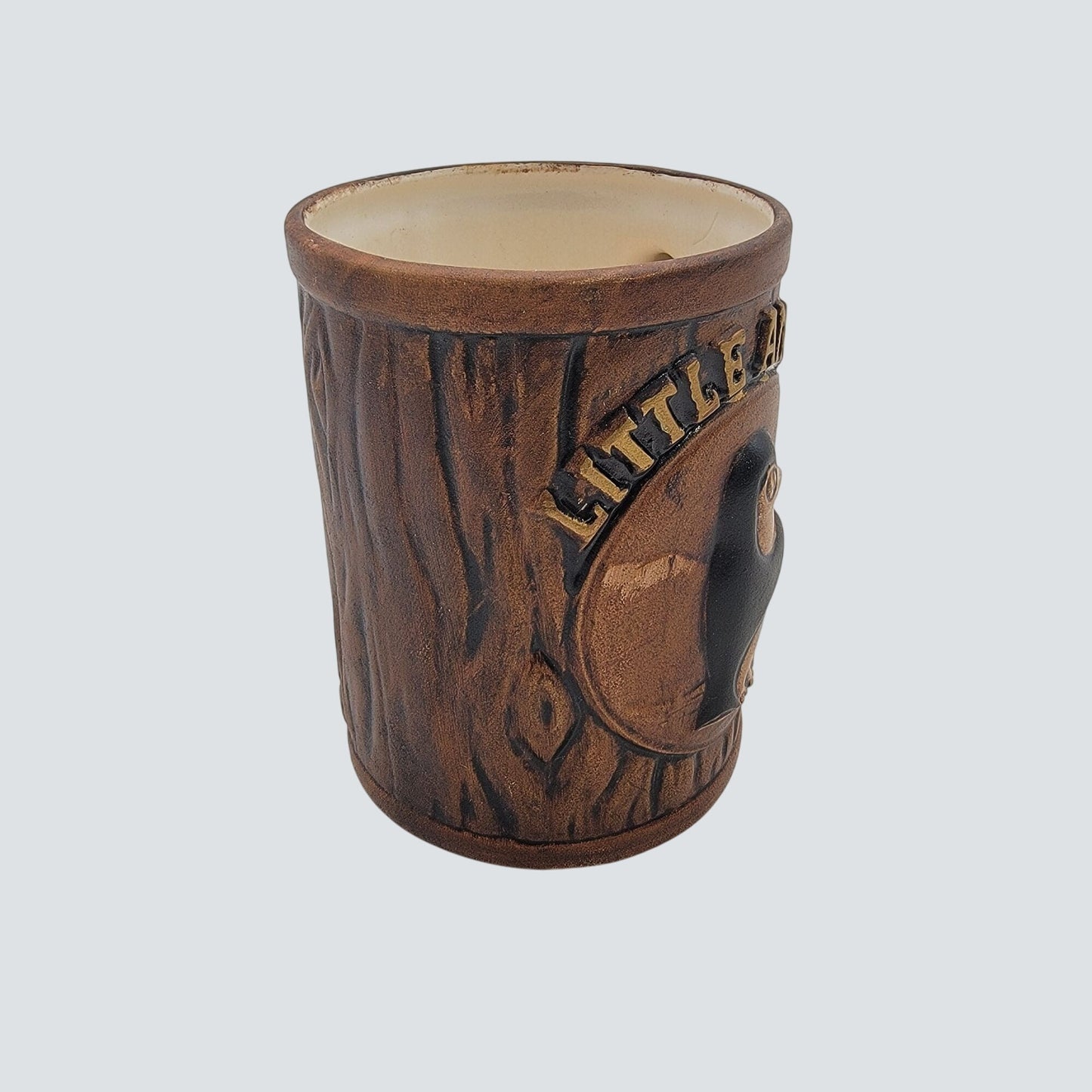 Vintage Little America Penguin Bark Pottery Mug