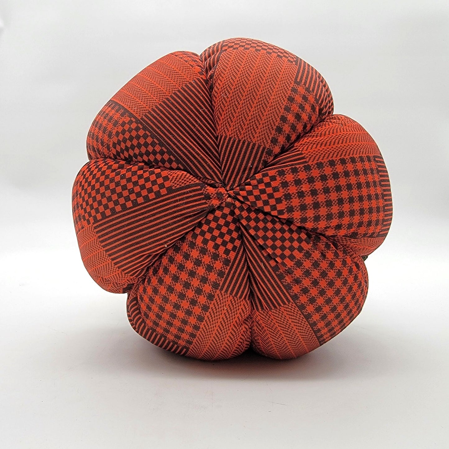 Quilted Patchwork Stacked Pumpkins Halloween Fall Decor
