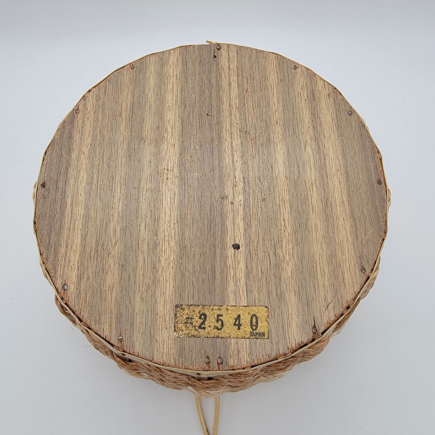 Vintage 1960s Wicker Sewing Basket