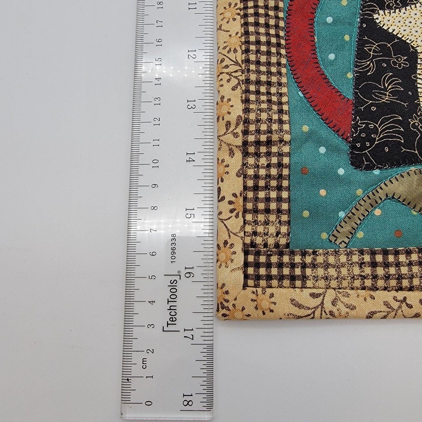 Folk Art Quilted Wall Hanging Crow & Sunflowers