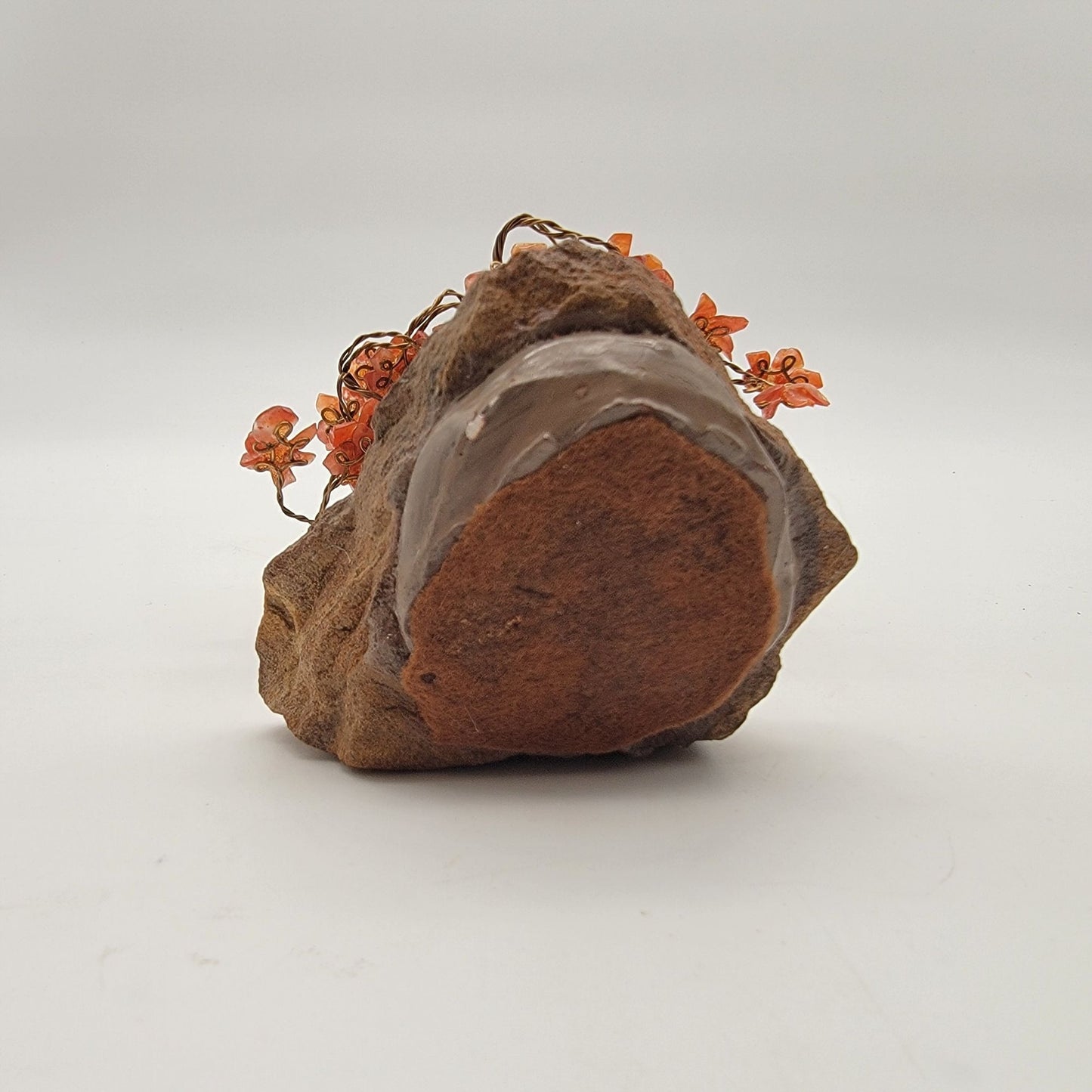 Vintage Carnelian Gemstone Bonsai Tree
