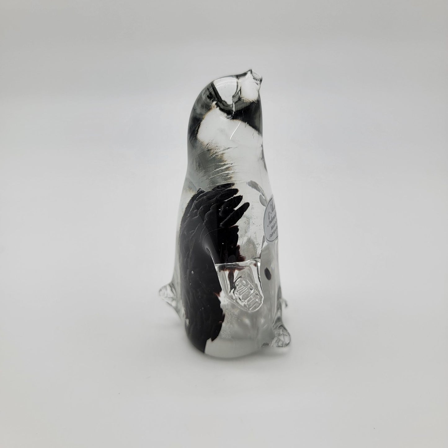 Astuni Italian Art Glass Penguin Sculpture - NEW