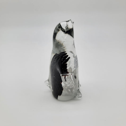 Astuni Italian Art Glass Penguin Sculpture - NEW