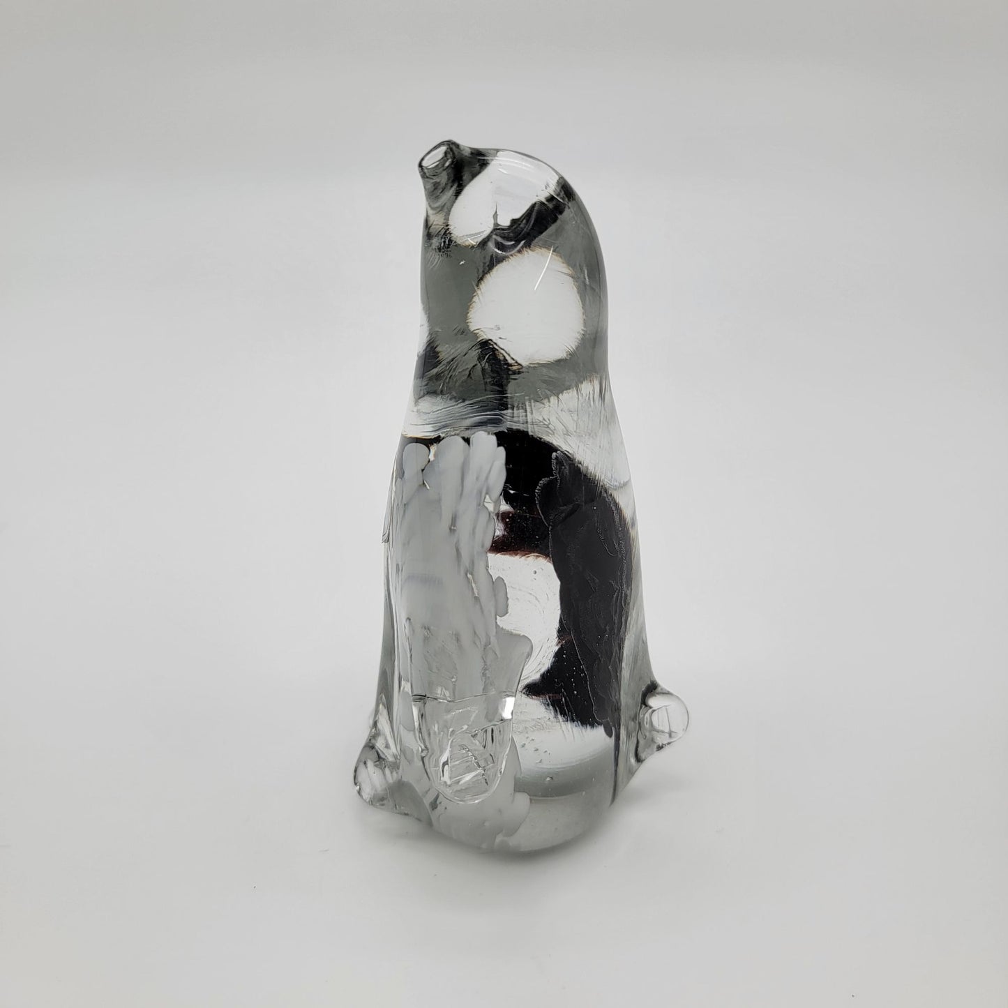Astuni Italian Art Glass Penguin Sculpture - NEW