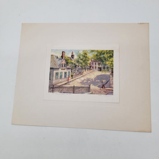 1941 Betty Baldwin St. Stanislas Street Vintage Print